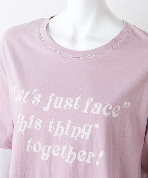 one after another NICE CLAUP（ワンアフターアナザーナイスクラップ）の「アソートロゴTシャツ（Tシャツ/カットソー・レディース・オフホワイト/ブラック/ピンク・FREE）」の4枚目の写真