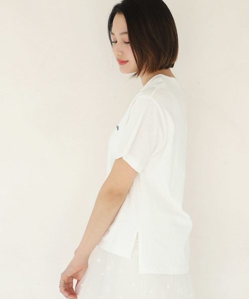 one after another NICE CLAUP（ワンアフターアナザーナイスクラップ）の「アソートロゴTシャツ（Tシャツ/カットソー・レディース・オフホワイト/ブラック/ピンク・FREE）」の20枚目の写真