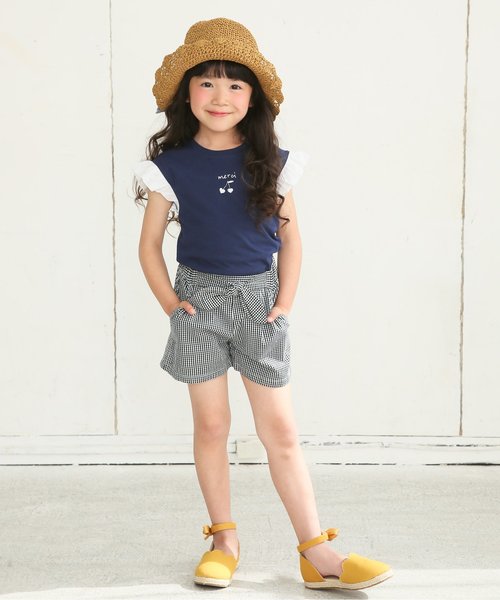 apres les cours（アプレレクール）の「おりたたみリボンペーパーハット（ハット・キッズ・ベージュ/ピンク/ブラウン・48/52/54/50/56）」の5枚目の写真