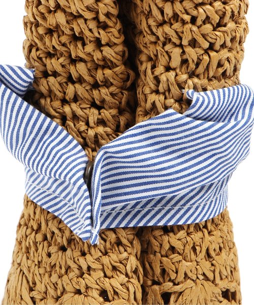 apres les cours（アプレレクール）の「おりたたみリボンペーパーハット（ハット・キッズ・ベージュ/ピンク/ブラウン・48/52/54/50/56）」の9枚目の写真