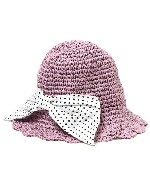 apres les cours（アプレレクール）の「おりたたみリボンペーパーハット（ハット・キッズ・ベージュ/ピンク/ブラウン・48/52/54/50/56）」の18枚目の写真