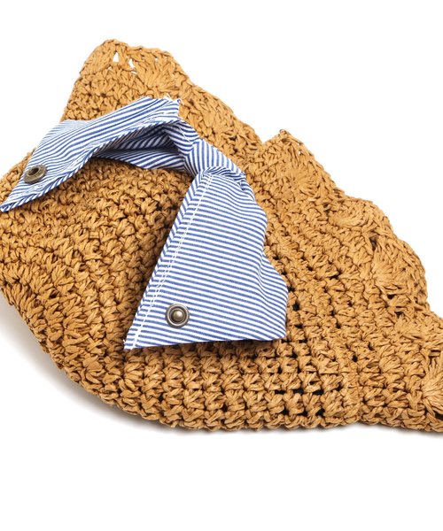 apres les cours（アプレレクール）の「おりたたみリボンペーパーハット（ハット・キッズ・ベージュ/ピンク/ブラウン・48/52/54/50/56）」の20枚目の写真