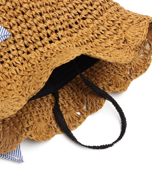 apres les cours（アプレレクール）の「おりたたみリボンペーパーハット（ハット・キッズ・ベージュ/ピンク/ブラウン・48/52/54/50/56）」の21枚目の写真