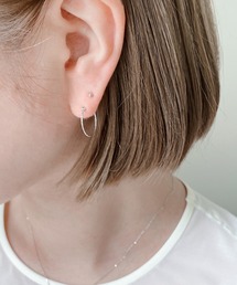 ESTELLE（エステール）の「プラチナ ピアス （2mm） ESTELLE/エステール（ピアス（両耳用））」