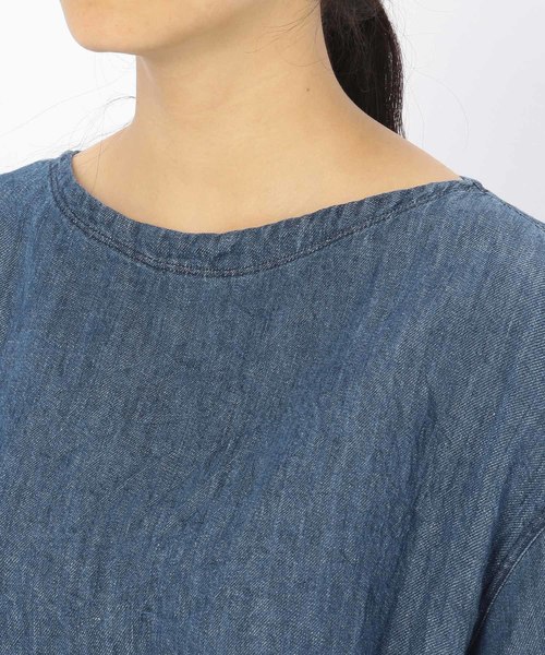 ORCIVAL（オーシバル）の「【ORCIVAL】半袖プルオーバー リネンシャツ YLD WOMEN（シャツ/ブラウス・レディース・インディゴブルー・1）」の9枚目の写真