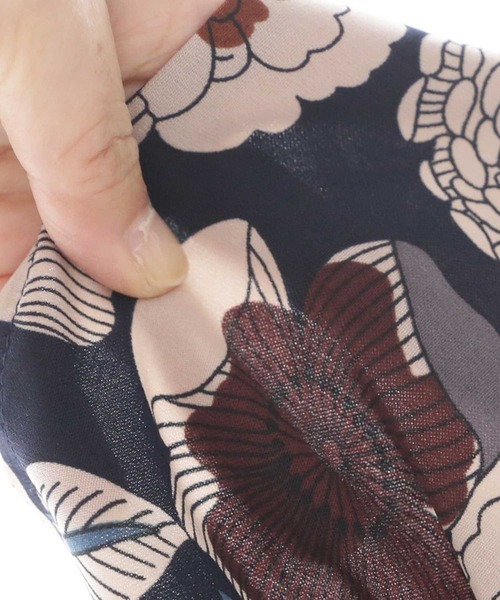 antiqua(アンティカ)の「レトロ花柄ワンピース(シャツワンピース・レディース・ブルー系その他・FREE)」の14枚目の写真