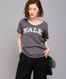 RIVE DROITE | TC天竺YALEロゴカットソー(Tシャツ/カットソー)