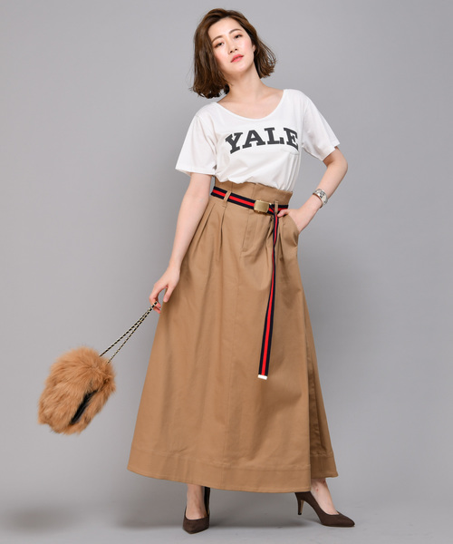 RIVE DROITE（リヴドロワ）の「TC天竺YALEロゴカットソー（Tシャツ/カットソー・レディース・ホワイト/チャコールグレー・FREE）」の4枚目の写真