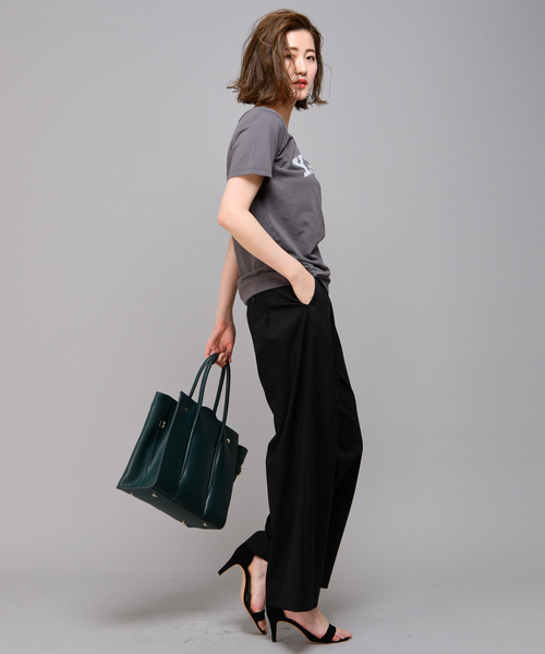 RIVE DROITE（リヴドロワ）の「TC天竺YALEロゴカットソー（Tシャツ/カットソー・レディース・ホワイト/チャコールグレー・FREE）」の11枚目の写真