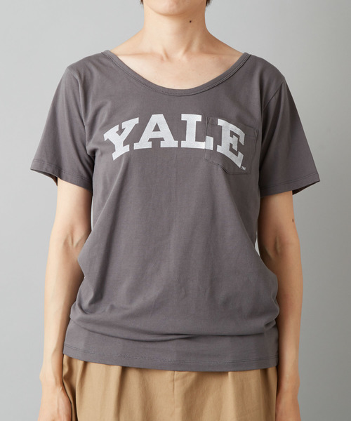 RIVE DROITE（リヴドロワ）の「TC天竺YALEロゴカットソー（Tシャツ/カットソー・レディース・ホワイト/チャコールグレー・FREE）」の12枚目の写真