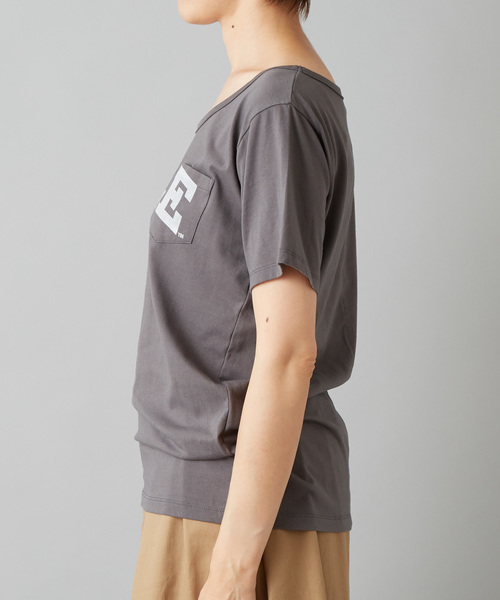 RIVE DROITE（リヴドロワ）の「TC天竺YALEロゴカットソー（Tシャツ/カットソー・レディース・ホワイト/チャコールグレー・FREE）」の13枚目の写真