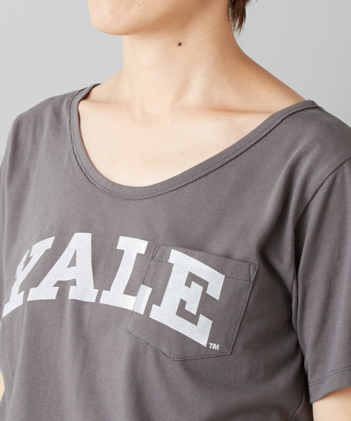 RIVE DROITE（リヴドロワ）の「TC天竺YALEロゴカットソー（Tシャツ/カットソー・レディース・ホワイト/チャコールグレー・FREE）」の15枚目の写真