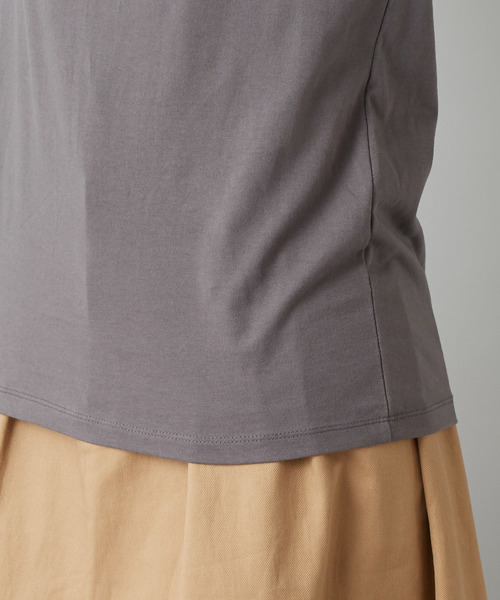 RIVE DROITE（リヴドロワ）の「TC天竺YALEロゴカットソー（Tシャツ/カットソー・レディース・ホワイト/チャコールグレー・FREE）」の17枚目の写真