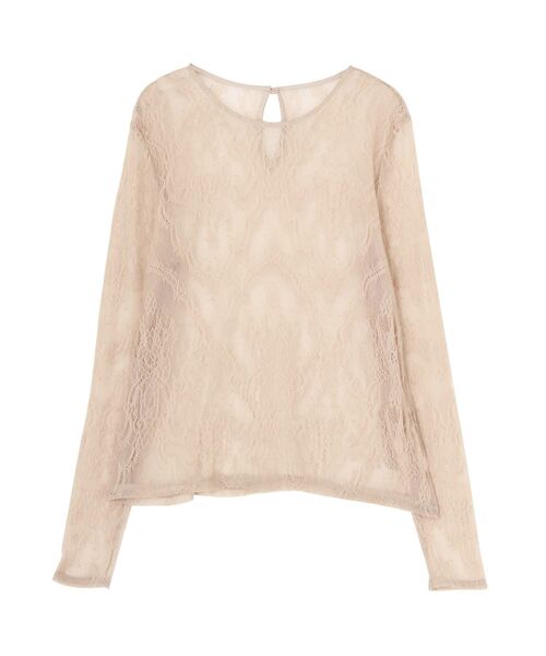 LAGUNAMOON（ラグナムーン）の「LADYロングスリーブレーストップス（シャツ/ブラウス・レディース・ブラック/ベージュ/ブルー・FREE）」の14枚目の写真