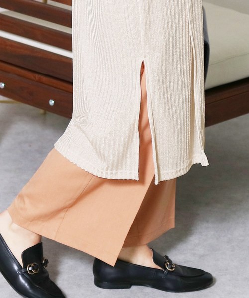 reca(レカ)の「ゆるテロロングカーディガン(カーディガン/ボレロ・レディース・グレー系その他/ベージュ/カーキ/ネイビー・FREE)」の7枚目の写真