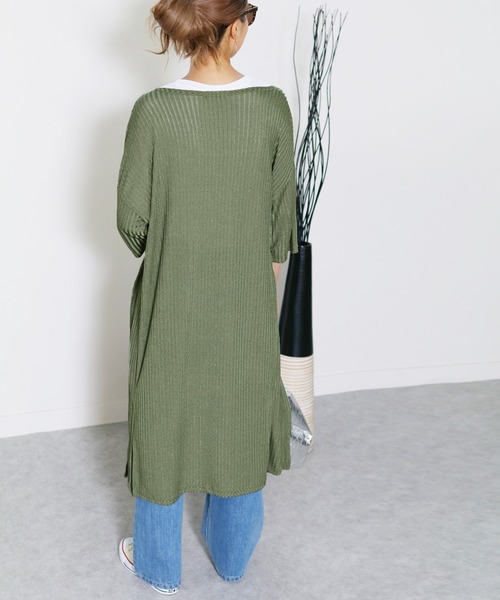 reca(レカ)の「ゆるテロロングカーディガン(カーディガン/ボレロ・レディース・グレー系その他/ベージュ/カーキ/ネイビー・FREE)」の11枚目の写真