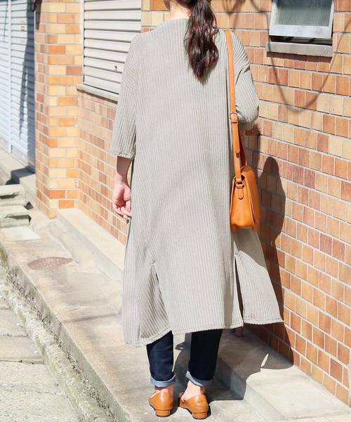 reca(レカ)の「ゆるテロロングカーディガン(カーディガン/ボレロ・レディース・グレー系その他/ベージュ/カーキ/ネイビー・FREE)」の16枚目の写真