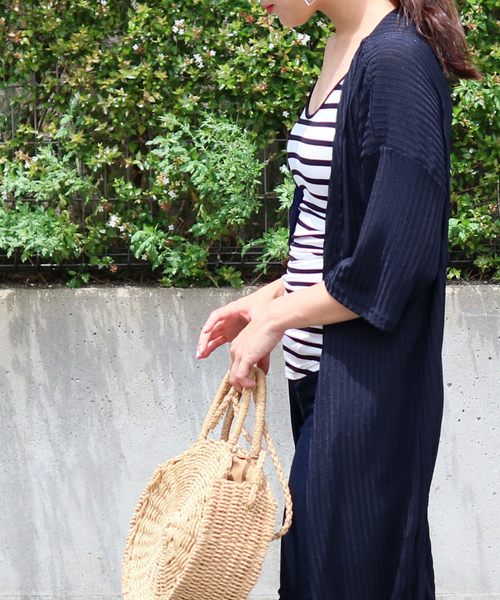 reca(レカ)の「ゆるテロロングカーディガン(カーディガン/ボレロ・レディース・グレー系その他/ベージュ/カーキ/ネイビー・FREE)」の20枚目の写真