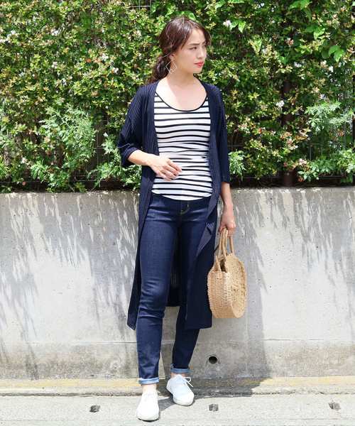 reca(レカ)の「ゆるテロロングカーディガン(カーディガン/ボレロ・レディース・グレー系その他/ベージュ/カーキ/ネイビー・FREE)」の21枚目の写真