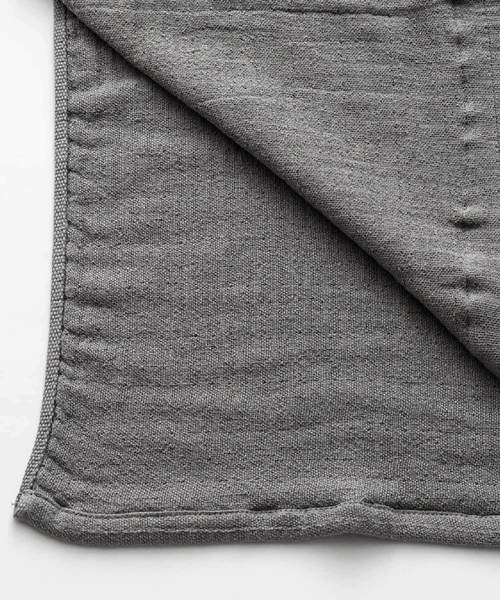 sarasa design（サラサデザイン）の「b2c 泉州 本晒しガーゼ ハーフケット｜90×160cm（寝具・レディース・ホワイト/チャコールグレー/ライトグレー・ONE SIZE）」の2枚目の写真