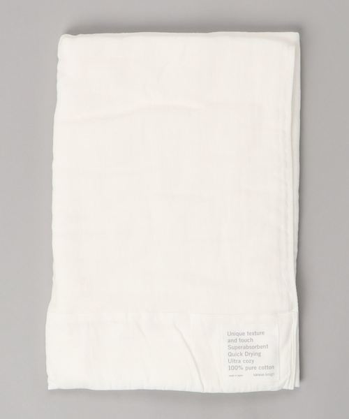sarasa design（サラサデザイン）の「b2c 泉州 本晒しガーゼ ハーフケット｜90×160cm（寝具・レディース・ホワイト/チャコールグレー/ライトグレー・ONE SIZE）」の12枚目の写真