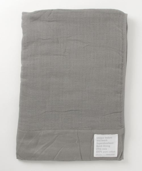 sarasa design（サラサデザイン）の「b2c 泉州 本晒しガーゼ ハーフケット｜90×160cm（寝具・レディース・ホワイト/チャコールグレー/ライトグレー・ONE SIZE）」の14枚目の写真