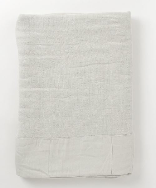 sarasa design（サラサデザイン）の「b2c 泉州 本晒しガーゼ ハーフケット｜90×160cm（寝具・レディース・ホワイト/チャコールグレー/ライトグレー・ONE SIZE）」の4枚目の写真