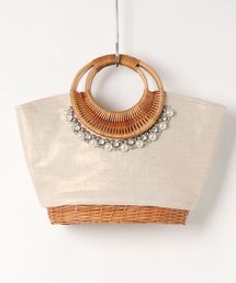 INTERPLANET | パールラタンＢＡＧ(かごバッグ)