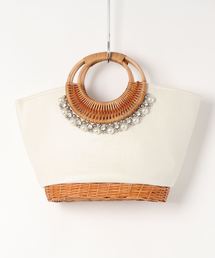 INTERPLANET | パールラタンＢＡＧ(かごバッグ)