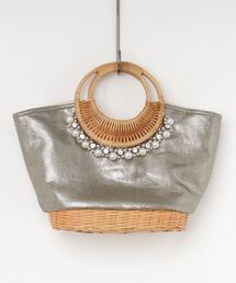 INTERPLANET | パールラタンＢＡＧ(かごバッグ)