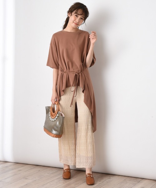 INTERPLANET(インタープラネット)の「パールラタンBAG(かごバッグ・レディース・カーキ/サンドベージュ/オフホワイト/ベージュ・フリー/FREE)」の8枚目の写真