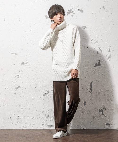 MinoriTY(マイノリティ)の「ワイドパンツ/ベロア(その他パンツ・メンズ・ブラック/ベージュ/パープル/ネイビー/ブラウン/グリーン/ワイン/チャコール・M/L/XL)」の11枚目の写真