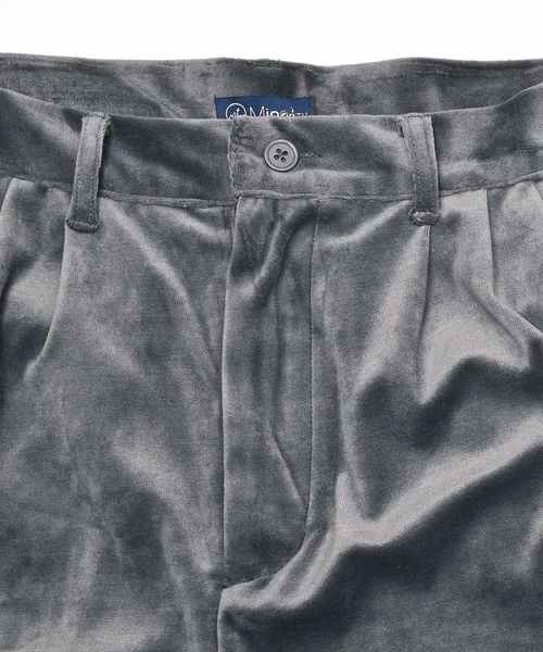 MinoriTY(マイノリティ)の「ワイドパンツ/ベロア(その他パンツ・メンズ・ブラック/ベージュ/パープル/ネイビー/ブラウン/グリーン/ワイン/チャコール・M/L/XL)」の13枚目の写真
