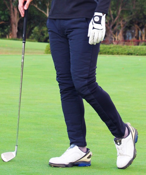 【セール】裏シャギーフリース ダウン スキニー ゴルフパンツ ゴルフウェア メンズ（ゴルフグッズ）｜TopIsm（トップイズム）