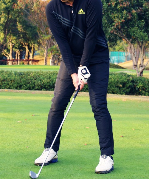 TopIsm（トップイズム）の「裏シャギーフリース ダウン スキニー ゴルフパンツ ゴルフウェア メンズ（ゴルフグッズ・メンズ・ブラック/ネイビー/カーキ/キャメル/グレー系カモフラージュ/チャコールグレー/ライトグレー/カモフラージュ/ホワイト×ブラック・LL/M/L/3L）」の13枚目の写真