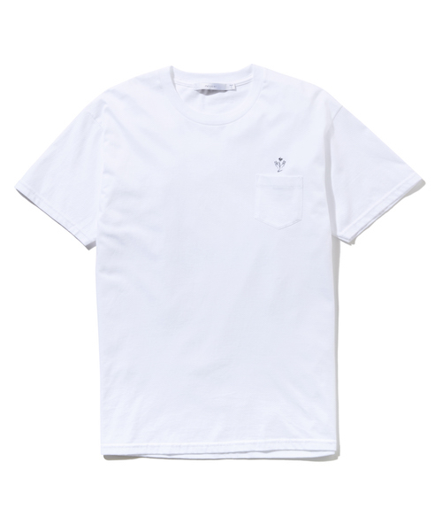 rehacer(レアセル)の「rehacer : Parch flower / パーチ フラワー Tシャツ(Tシャツ/カットソー・メンズ・ホワイト/ブラック・SMALL/MEDIUM/LARGE/X-LARGE)」の3枚目の写真