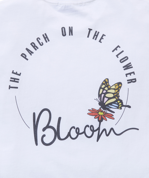 rehacer(レアセル)の「rehacer : Parch flower / パーチ フラワー Tシャツ(Tシャツ/カットソー・メンズ・ホワイト/ブラック・SMALL/MEDIUM/LARGE/X-LARGE)」の6枚目の写真