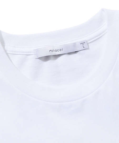 rehacer(レアセル)の「rehacer : Parch flower / パーチ フラワー Tシャツ(Tシャツ/カットソー・メンズ・ホワイト/ブラック・SMALL/MEDIUM/LARGE/X-LARGE)」の7枚目の写真
