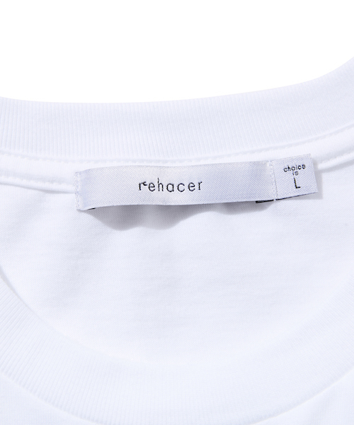 rehacer(レアセル)の「rehacer : Parch flower / パーチ フラワー Tシャツ(Tシャツ/カットソー・メンズ・ホワイト/ブラック・SMALL/MEDIUM/LARGE/X-LARGE)」の8枚目の写真