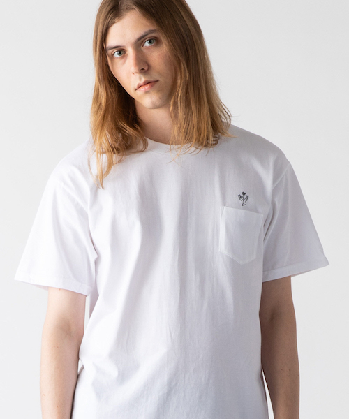 rehacer(レアセル)の「rehacer : Parch flower / パーチ フラワー Tシャツ(Tシャツ/カットソー・メンズ・ホワイト/ブラック・SMALL/MEDIUM/LARGE/X-LARGE)」の11枚目の写真