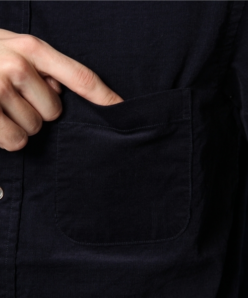 ADAM ET ROPE'（アダムエロペ）の「コーデュロイ ボタンダウンシャツ（シャツ/ブラウス・メンズ・モスグリーン/ホワイト系その他/サックスブルー/ネイビー・LARGE/MEDIUM）」の10枚目の写真