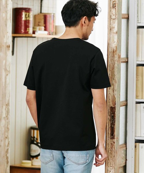 MEN'S BIGI（メンズビギ）の「【マーキュリー加工】ポンチTシャツ（Tシャツ/カットソー・メンズ・ホワイト/ブラック/ダークネイビー・S/M/L）」の18枚目の写真