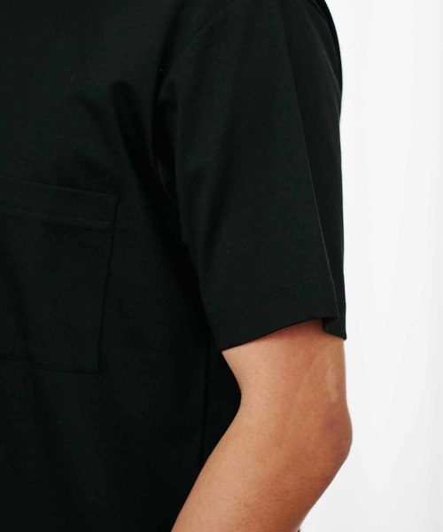 MEN'S BIGI（メンズビギ）の「【マーキュリー加工】ポンチTシャツ（Tシャツ/カットソー・メンズ・ホワイト/ブラック/ダークネイビー・S/M/L）」の21枚目の写真