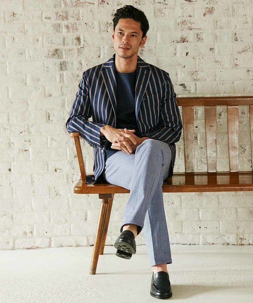 MEN'S BIGI（メンズビギ）の「【マーキュリー加工】ポンチTシャツ（Tシャツ/カットソー・メンズ・ホワイト/ブラック/ダークネイビー・S/M/L）」の14枚目の写真