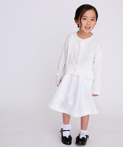 COMME CA ISM(コムサイズム)の「ボレロ 長袖カーディガン (110cm~130cm)【発表会 結婚式 フォーマルにもおすすめ】(カーディガン/ボレロ・キッズ・ホワイト/ネイビー・120cm/110cm/130cm)」の13枚目の写真