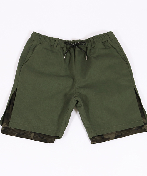 CAMBIO(カンビオ)の「mp6858-Pattern Layered Shorts ショーツ(その他パンツ・メンズ・ブラック/ベージュ/オリーブ/ネイビー・S/M/L)」の14枚目の写真