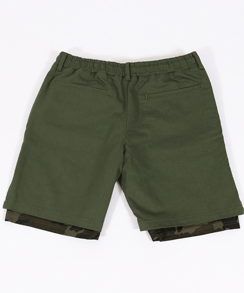 CAMBIO(カンビオ)の「mp6858-Pattern Layered Shorts ショーツ(その他パンツ・メンズ・ブラック/ベージュ/オリーブ/ネイビー・S/M/L)」の17枚目の写真
