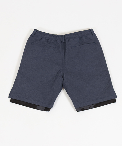 CAMBIO(カンビオ)の「mp6858-Pattern Layered Shorts ショーツ(その他パンツ・メンズ・ブラック/ベージュ/オリーブ/ネイビー・S/M/L)」の21枚目の写真