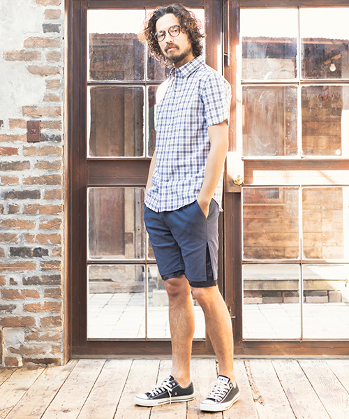 CAMBIO(カンビオ)の「mp6858-Pattern Layered Shorts ショーツ(その他パンツ・メンズ・ブラック/ベージュ/オリーブ/ネイビー・S/M/L)」の10枚目の写真