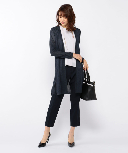 A/C DESIGN BY ALPHA CUBIC（エーシーデザインバイアルファキュービック）の「◇カタログ掲載◇【セットアップ対応】テーパードパンツ（その他パンツ・レディース・ネイビー/ブラック・70/64/67/61）」の6枚目の写真